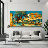 Painting by Numbers Panorama Small Market Square Provence